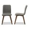 Baxton Studio Sugar Dark Grey Upholstered Walnut Finishing Dining Chair, PK2 123-6796 - alternate 1